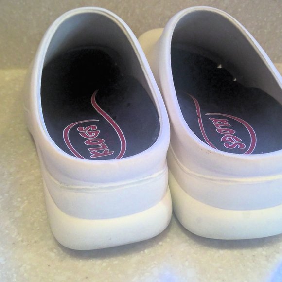 KLOGS USA WHITE WOMENS CLOG-SIZE 6.5 - Picture 5 of 6